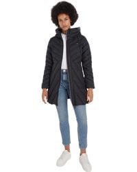 Tommy Hilfiger - Chevron Down Coat With Hood - Lyst