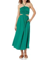 The Drop - Brinda Cotton Cutout Halter Maxi Dress - Lyst