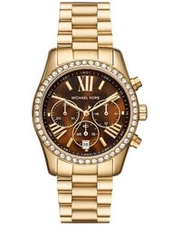 Michael Kors - Cronografo quarzo femminile con braccialetto Lexington MK7276 - Lyst