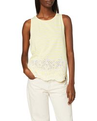Superdry Broderie Shell Top in White - Lyst