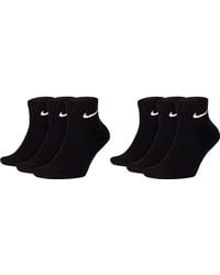 Nike - SX7667 Lot de 6 paires de chaussettes courtes pour homme et femme Blanc Gris Noir Taille : 38-42 - Lyst