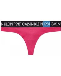 Calvin Klein - Calvin Klein 1981 Bold Cotton Thong - Lyst