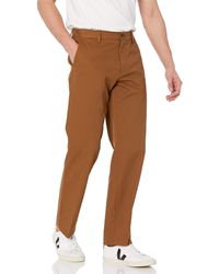 Amazon Essentials Classic-fit Wrinkle-resistant Flat-front Chino Pant Casual - Brown