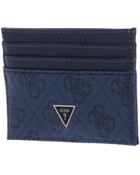 Guess - Vezzola Card Case Blue - Lyst