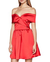 Liu Jo - Abito Liu Jo Donna Cerimonia Glam CA2372 Rosso Raso Tg XS - Lyst