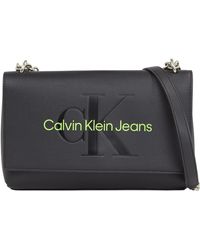 Calvin Klein - Sculpted Ew Flap Conv25 Mono Crossovers - Lyst