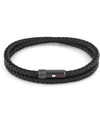 Tommy Hilfiger - Jewelry armband für aus Leder Schwarz - 2790262S - Lyst