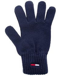 Tommy Hilfiger Basic Gloves With Logo - Blue