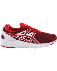 Asics - Gel-kayano Evo Lace Up S Trainers Running Shoes Red H6z4n 2525 B27b - Lyst