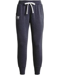 Under Armour - S Rival Fleece Joggers Tempered Steel S - Lyst