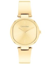 Calvin Klein - Reloj Analógico de Cuarzo para mujer con Correa en Acero Inoxidable dorado - 25200309 - Lyst