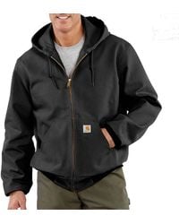 Carhartt - J130 Big & Tall Quilted Flanell Lined Sandstone Active Jacket - Lyst