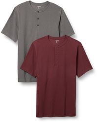 Amazon Essentials - Henley en Piqué à ches Courtes - Lyst