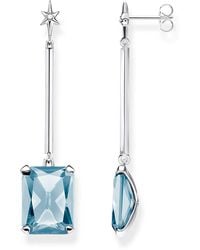 Thomas Sabo - Ohrringe Blauer Stein mit Stern 925 Sterlingsilber H2071-009-1 - Lyst