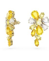Swarovski - Pendientes gema, tallas mixtas, flor - Lyst