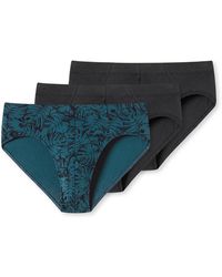 Schiesser - 3 Pack Slips mit weichem Bund Bio Baumwolle-95/5 Organic Unterwäsche - Lyst