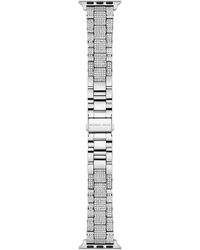 Michael Kors - Band Apple Watch® 38 mm 40 mm 41 mm Pavé Edelstahl silberfarben - Lyst