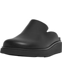 Fitflop - S Gen-ff Leather All Black Shoes 6.5 Uk - Lyst