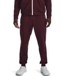 Under Armour - S Sport Tricot Jogging Pants Maroon S - Lyst