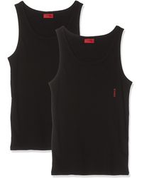HUGO Tank Top Twin Pack Vest - Black