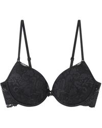 Women'secret - Beautiful Sujetador clásico Relleno Microfibra Negro - Lyst