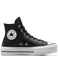 Converse - Chuck Taylor Platform Clean Leather - Lyst