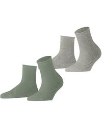 Esprit - Socken Fine Mesh Multipack W Sso Baumwolle einfarbig 2 Paar - Lyst