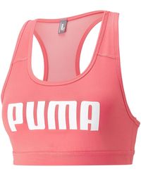 PUMA - Reggiseno Sportivo per allenamenti a Medio Impatto 4Keeps Donna S Loveable Pink - Lyst
