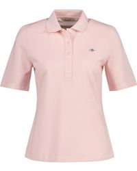 GANT - Slim Shield Ss Pique Polo Shirt - Lyst