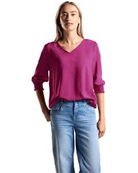 Street One - A344956 Bluse mit Smock-Detail - Lyst