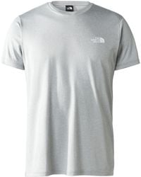 The North Face - Reaxion Red Box T-shirt Mid Grey Heather M - Lyst