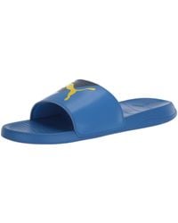 puma popcat slides leopard