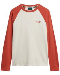 Superdry - Essential Baseball Long Sleeve T-shirt - Lyst