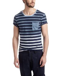 Esprit - Edc By T-shirt Gestreept Slim Fit 044cc2k033 - Lyst