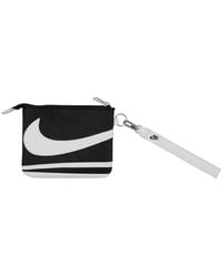 Nike - Icon Cortez Wristlet Portafogli Portadocumenti Pochette con Cinturino Nero - Lyst
