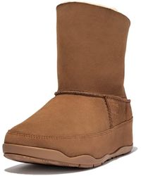 Fitflop - Original Mukluk Shorty Double-face Shearling Boots Light Tan 10 M - Lyst