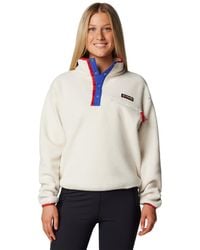 Columbia - Helvetia? II Cropped Half Snap Fleece Chalk - M - Lyst