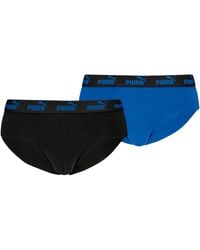 PUMA - Elements Men Basic Briefs 2p Blue - Lyst