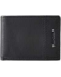 Rip Curl - Stacked Rfid Slim Leather Wallet In Black - Lyst