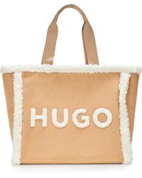 HUGO - Becky Teddy Tote Bag - Lyst