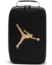 Nike - Jordan Shoe Box Bag Sports Travel Gym Black/gold - Lyst