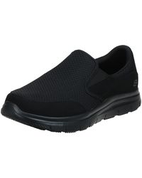 Skechers - Black Flex Advantage Slip Resistant Mcallen Slip On - Lyst