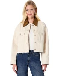 Amazon Essentials - Oversize-Jeansjacke Mit Kontrastierendem Kragen - Lyst