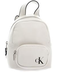Calvin Klein - CKJ Sleek Campus Backpack 22 Solid Eggshell - Lyst