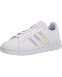 adidas court vantage silver
