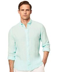 Hackett - Hackett Garment Dyed B Long Sleeve Shirt M - Lyst
