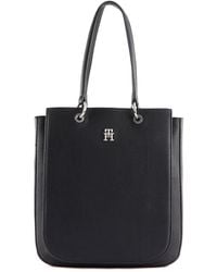 Tommy Hilfiger - Mujer Bolso Tote TH Emblem Work Tote con Cremallera - Lyst