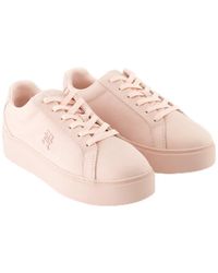 Tommy Hilfiger - Sneaker Platform Court Pink 42 - Lyst