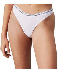 Calvin Klein - Thong 3pk 000qd5209e Thong - Lyst