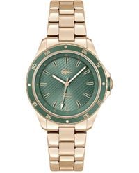 Lacoste - Montre Analogique à Quartz pour femme Collection SANTORINI avec Bracelet en Acier Inoxydable avec Bracelet en Acier - Lyst